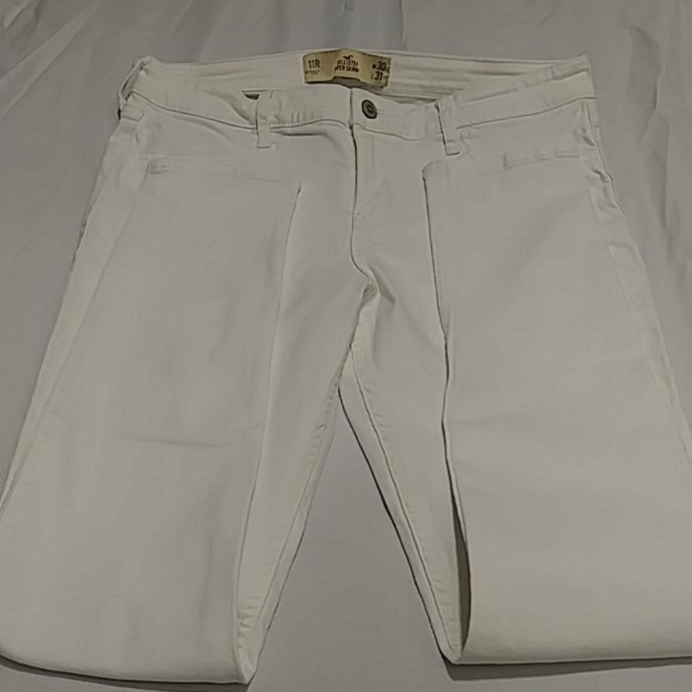 HOLLISTER white super skinny jeans 11R w30 l31